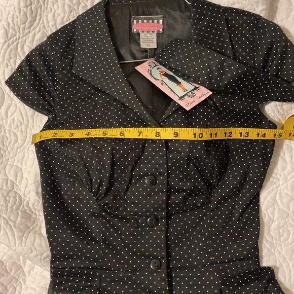 PUG Blk/wht button up dress Colette - Picture 9 of 17